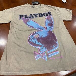 PLAYBOY Brown Graphic Tee